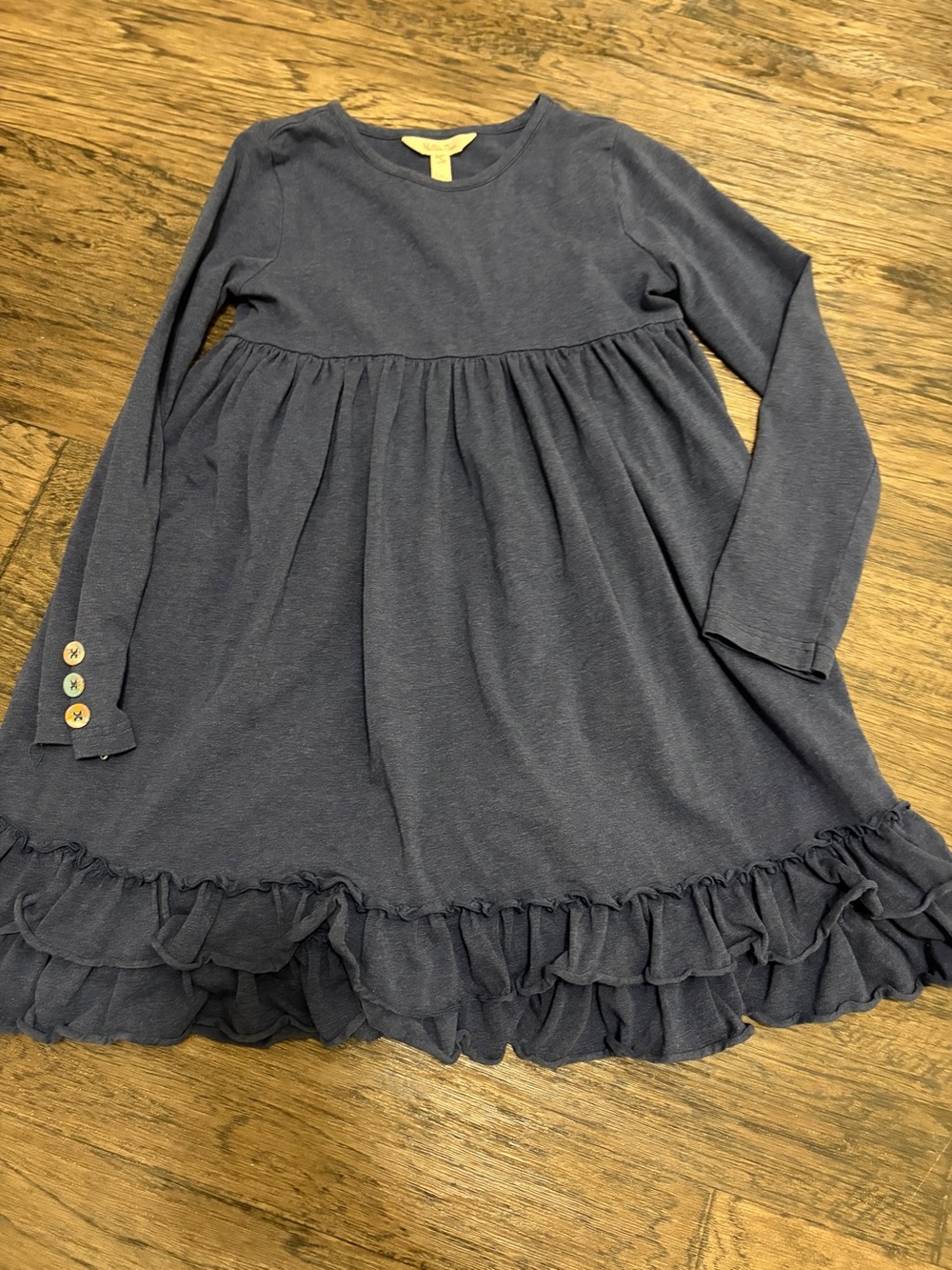 Matilda Jane navy blue Ruffle Hem Long dress
